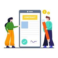 Business and Contracts Concept vector