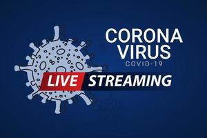 Breaking News Live Corona Virus Covid-19 Vector Template Design Illustration