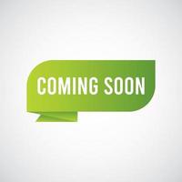 Coming Soon Label Tag Logo Vector Template Design Illustration