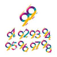 Ilustración de diseño de plantilla de vector de logotipo de celebración de aniversario de 99 años