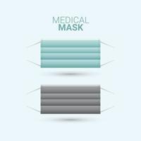 Medical Mask Keep Calm and Stay Healthy Vector Template Design Illustration