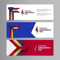 Happy Romania Independence Day Celebration Vector Template Design Illustration