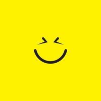 Smile Emoticon Logo Icon Vector Template Design Illustration