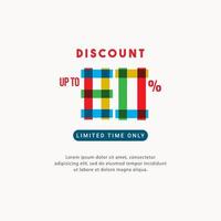 Discount up to 80 off Limited Time Only Label Vector Template Design Illustration