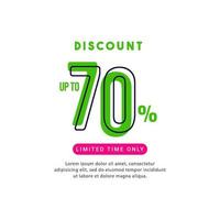 Discount up to 70 off Limited Time Only Vector Template Design Illustration