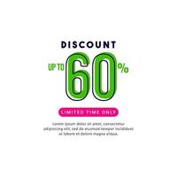 Discount up to 60 off Limited Time Only Vector Template Design Illustration