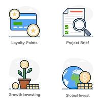 Business and Investment Set vector