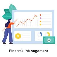 Financial Management in Business Concept vector