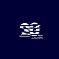 20 Years Anniversary Celebration Number Vector Template Design Illustration