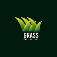 Grass Logo Icon Vector Template Design Illustration