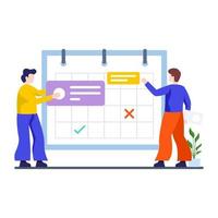 Planning and Scheduling Concept vector