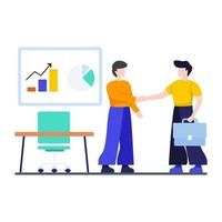 Making a Business Partnership Concept vector