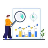 concepto de proceso de análisis predictivo vector