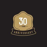 30 Years Anniversary Celebration Vector Template Design Illustration