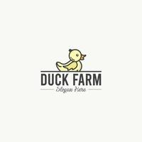 Duck Farm Logo Icon Vector Template Design Illustration