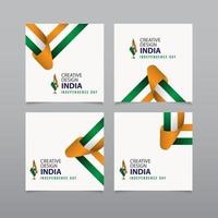 Happy India Independence Day Celebration Creative Design Vector Template Design Illustration