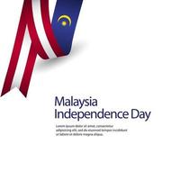 Happy Malaysia Independence Day Celebration Creative Market Vector Template Design Illustration