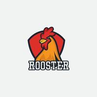 Rooster Full Color Logo Vector Template Design Illustration