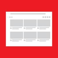 Web Layout Design for Desktop Vector Template Illustration