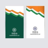 Feliz día de la independencia de la india celebración vector plantilla diseño logo ilustración