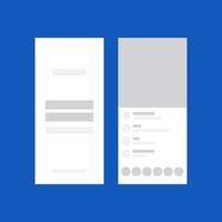 Web Layout Design for Mobile Vector Template Illustration