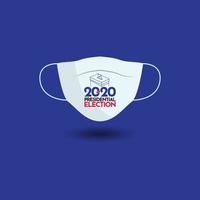 2020 Presidential Election Mask Design Vector Template Illustration
