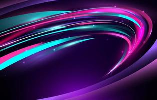 Neon Wave Light Background vector