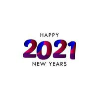 feliz año nuevo 2021 celebración vector plantilla diseño ilustración