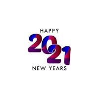 Happy New Years 2021 Celebration Vector Template Design Illustration