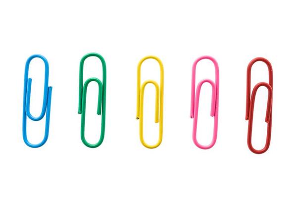 Paper Clip Holder Isolated Stock Photo - Download Image Now