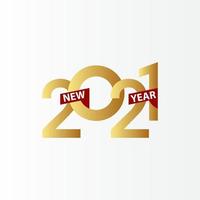 Happy New Years 2021 Celebration Vector Template Design Illustration