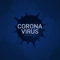 Ilustración de diseño de plantilla de vector de corona virus covid-19