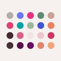 Gradient Pallet Full Color Vector Template Design Illustration