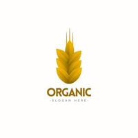 Organic Logo Vector Template Design Illustration