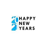 Happy New Years 2021 Celebration Vector Template Design Illustration