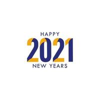 Happy New Years 2021 Celebration Vector Template Design Illustration