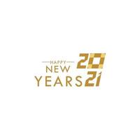 Happy New Years 2021 Celebration Vector Template Design Illustration