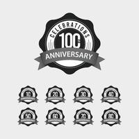 100 Th Anniversary Celebrations Vector Template Design Illustration