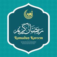 ramadan kareem greeting background template vector