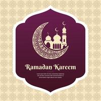 ramadan kareem greeting background template vector