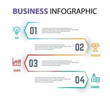 business infographic element template, step process template