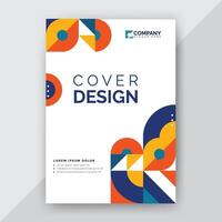 abstract geometric cover design vector