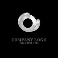 Company Logo Silver Vector Template Design Illustration