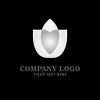 Company Logo Silver Vector Template Design Illustration