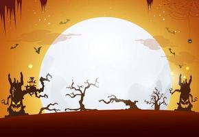 Halloween background design. Happy Halloween day Vector. vector