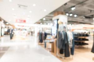 Abstract defocused shopping mall interior photo