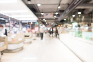 Abstract defocused shopping mall interior photo