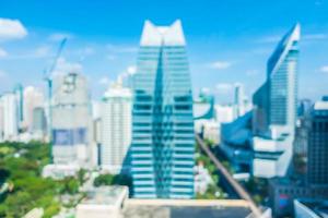 Abstract defocused Bangkok city background photo