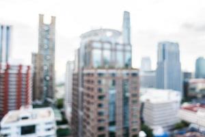 Abstract defocused Bangkok city background photo