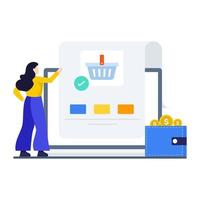 Online Shopping Order concept vector